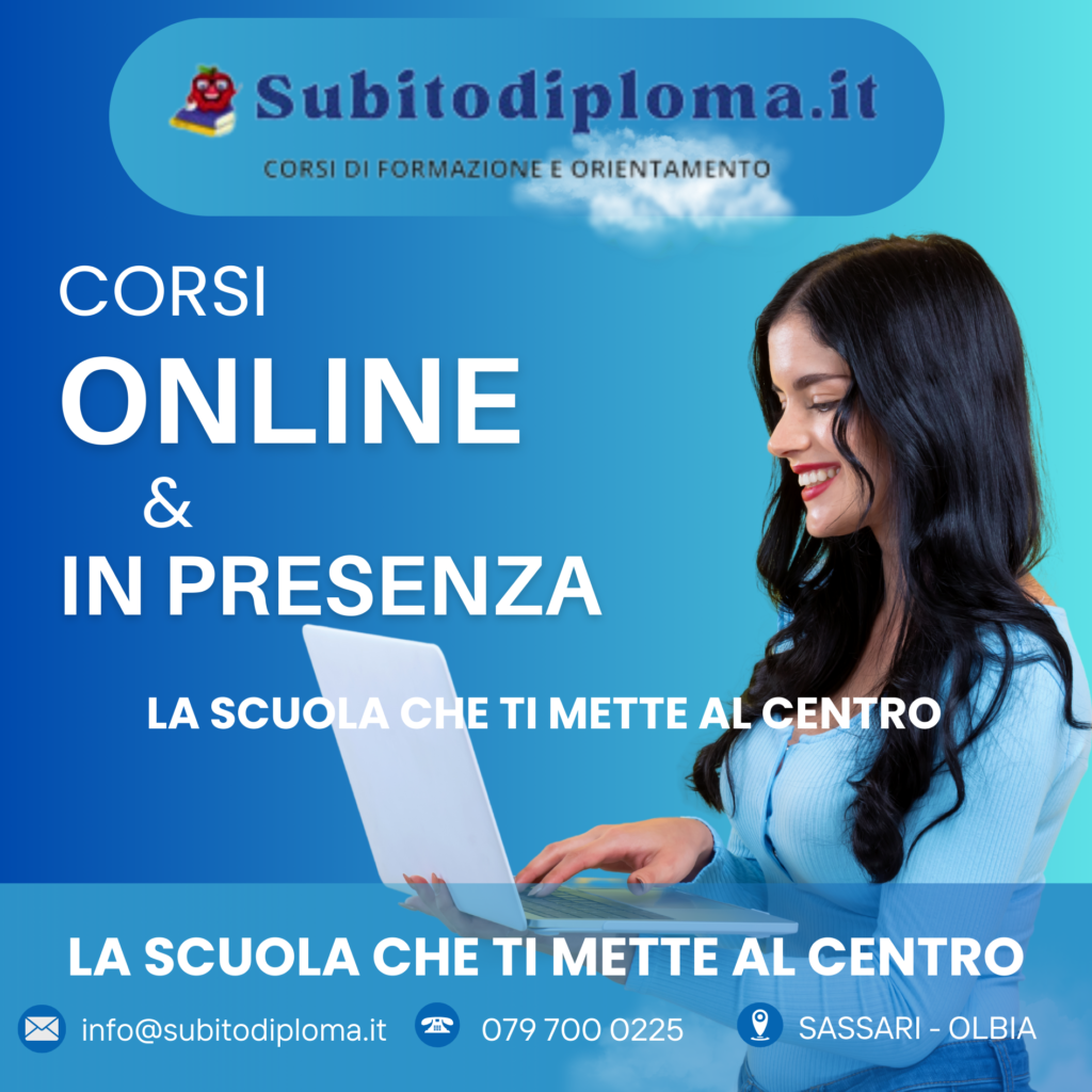 Lezioni Individuali per Studenti con Difficoltà a Olbia e Dintorni: Scopri Subitodiploma.it, Corsi in Presenza e Online